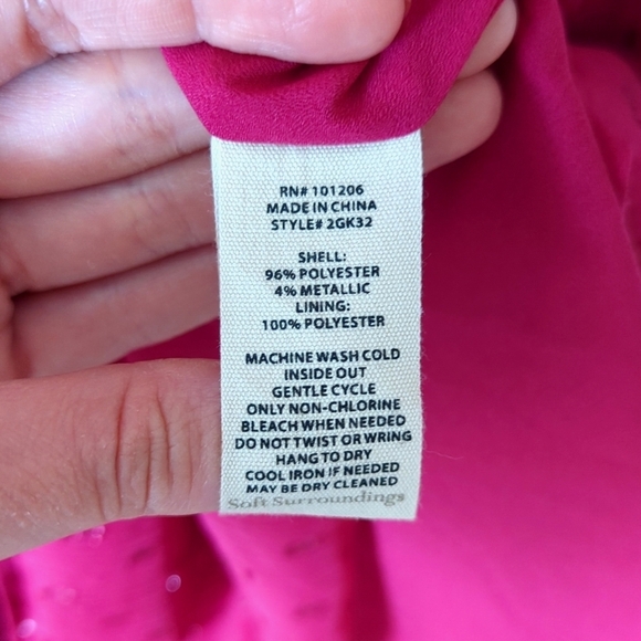 Soft Surroundings Sanna Sparkling Sleeveless Halter Neck Maxi Dress Sangria 10 - Picture 6 of 15